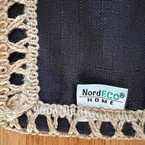 NordECO Home Pillow Cover Black 17" X 17" - Picture 2 of 12